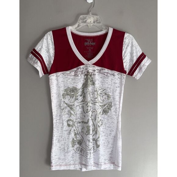 Harry Potter Tee Top V Neck Wizarding World Gryffindor Universal Studio Medium - Picture 1 of 14